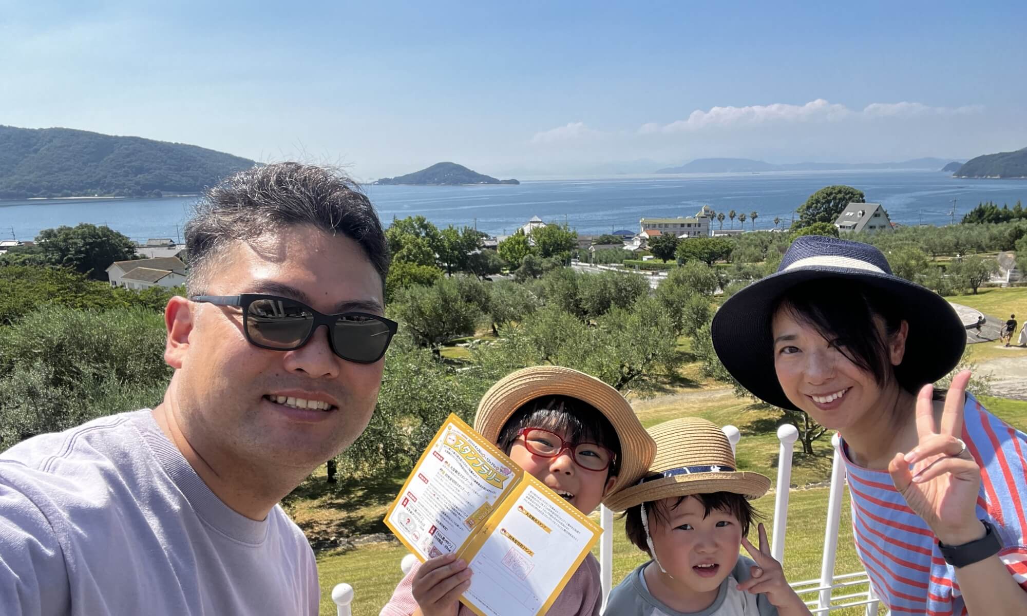 夏の小豆島への旅行の一コマ
